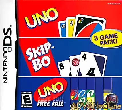 jeu Uno - Skip-Bo - Uno Free Fall (3 Game Pack)